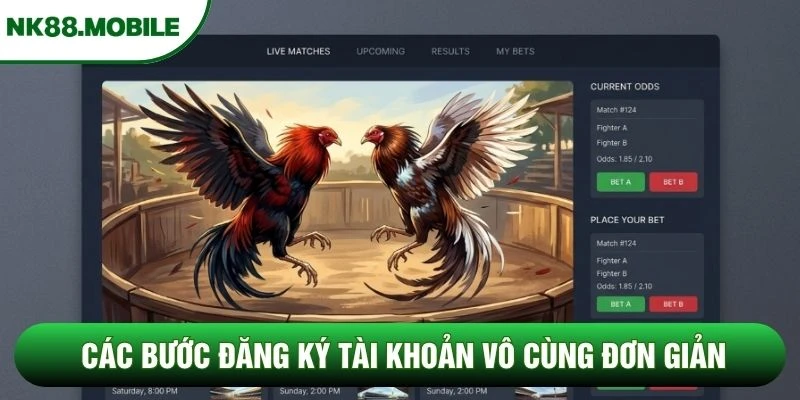 Các bước đăng ký tài khoản vô cùng đơn giản